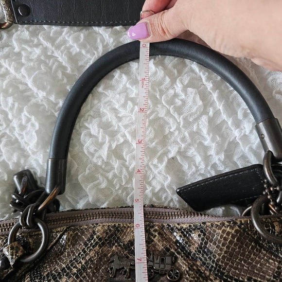 Coach Madison Sophia Snakeskin Hobo Shoulder Bag Limited Edition - Picture 10 of 11